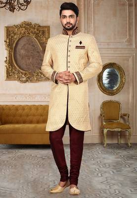 Rust anghrakha pattern work indo western 1