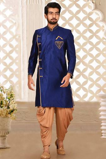 Rust anghrakha pattern work indo western