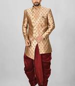 Rust anghrakha pattern work indo western