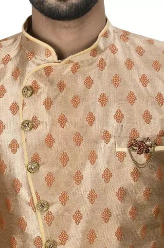 Rust anghrakha pattern work indo western