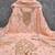Premium peach heavy zari woven unstitched salwar suit with dupatta