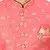 Pink anghrakha pattern work indo western