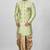 Gold green anghrakha pattern work indo western