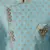Sky blue anghrakha pattern work indo western