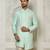 Mintgreen anghrakha pattern work indo western