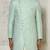 Mintgreen anghrakha pattern work indo western
