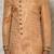 Peach anghrakha pattern work with hand work on collar and pocket indo western