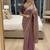 Light Purple Color embroidery sequence work Sattin Saree
