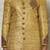 Gold straight pattern work with hand work on collar and pocket indo western