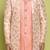 Pink front open pattern design with detached inside sleeveless jacket indo western