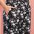 Women black cotton floral printed co ord sets stitched