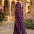 Purple chiffon saree with gota patti jaal work