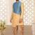 Light beige anghrakha pattern work indo western