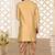 Light beige anghrakha pattern work indo western