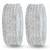 Nvr women's set of 12 zircon gemstone studded stylish silver plated bangles