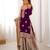 Purple & beige designer sharara suit