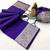 Violet  soft banarasi silk fabric saree with natural zari weaving in gala border