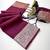 Wine soft banarasi silk fabric saree with natural zari weaving in gala border