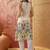 Women cream cotton printed kurta