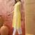 Women mustard cotton embroidery  kurta