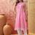 Women pink cotton embroidery  kurta