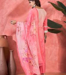 Women pink  pure cotton embroidered kurta set