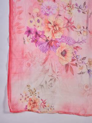 Women pink pure cotton embroidered kurta set 4