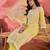 Women yellow  pure cotton embroidered kurta set