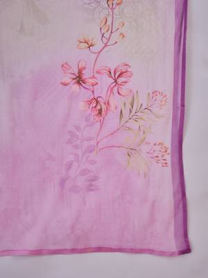 Women purple pure cotton embroidered kurta set 3