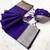Violet  soft banarasi silk fabric saree with natural zari weaving in gala border