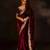 Women maroon embroidered 9000 velvet saree
