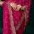 Women rani pink embroidered net saree