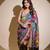 Multicolor traditional print saree