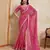 Georgette Pink leheriya printed saree