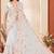 White sequin zari resham embroidery work net saree sari for women