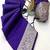 Violet  soft banarasi silk fabric saree with natural zari weaving in gala border