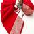 Red soft banarasi silk fabric saree with natural zari weaving in gala border