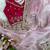 Light Pink Color embroidery sequence work  Organza  silk saree