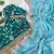 Blue Color embroidery 3 mm sequence work Satin Silk Saree
