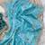 Blue Color embroidery 3 mm sequence work Satin Silk Saree