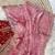 Pink Color embroidery 3 mm sequence work Satin Silk Saree