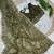 Mehndi Green Color embroidery sequence work Silk Saree