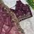 Wine Color embroidery sequence work Silk Saree