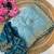 Sky Blue Color  embroidery sequence work Organza Silk Saree