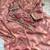 Peach Color embroidery beats work Silk Saree