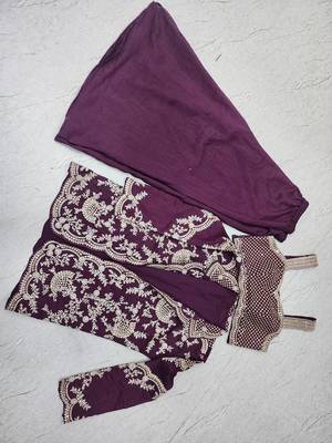 Elegant wine indo-western palazzo set for wedding wear 4