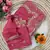 Pink Color  zari thread and sequins embroidery Silk Saree