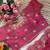 Pink Color  zari thread and sequins embroidery Silk Saree