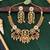 Antique floral temple necklace set with earrings traditional design
