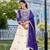Purple Color Embroidery Sequence And Thred Work Tissue Silk Lahenga Choli Set